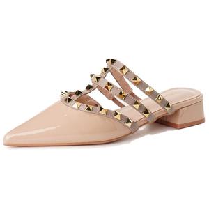 City camel Женские домашние тапочки с закрытым носком на резиновой подошве - бежевые, цвет Nude