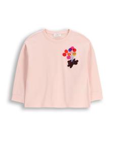 Блузка с длинными рукавами приглушенно-розового цвета Coccodrillo