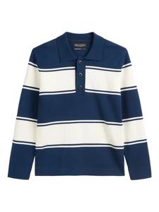 Полосатая рубашка поло с длинными рукавами Marc O'Polo, синий