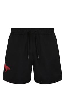 Плавки с принтом акулы Let's Swim, черный