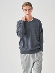 Вязаный пуловер с длинными рукавами и воротником-стойкой | A4786 | 30G, современный крой