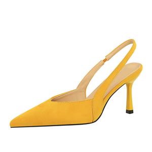 YAFEI XUANYU Женские туфли на тонком каблуке желтые, цвет Yellow