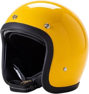 Шлем открытый Jet Bauti 3/4 в стиле ретро, желтый