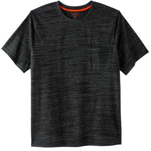 Мужская футболка с круглым вырезом Boulder Creek By Kingsize Big & Tall Heavyweight, цвет Black Marl