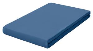 Простыня Schlafgut синий, 120-130/200-220 см