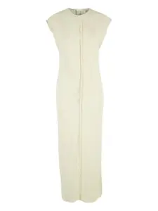 Миди-платье с необработанными краями Ami Paris, нейтральный