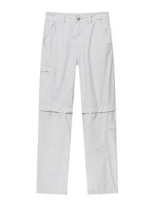 Широкие брюки Pull&Bear, светло-серый