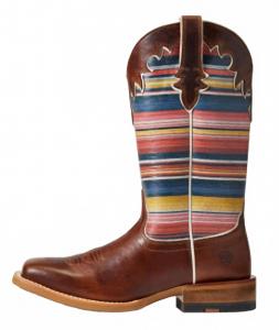 Женские кожаные ботинки Fiona Western, коричневые Ariat, коричневый