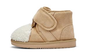 Противоскользящие и износостойкие теплые детские ботинки Crew для детей 3–7 лет DAVE&BELLA, хаки