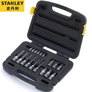 Stanley Набор из 18 предметов, серия 6,3 мм/12,5 мм, набор головок для отверток, набор инструментов для ремонта машины, 91-940-22