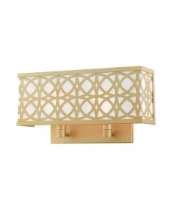 Настенный светильник Calinda с двумя плафонами Livex, золотистый тон
