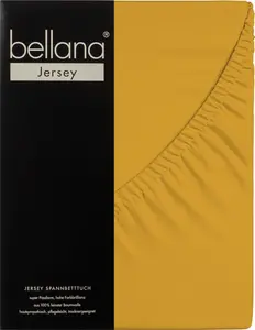 Простыня на резинке Bellana Jersey 90-100 x 200 см золотая 120 г/м², 100% хлопок Traumschloss