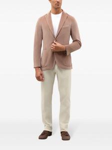 Бархатный блейзер, окрашенный в готовом виде Boglioli, коричневый