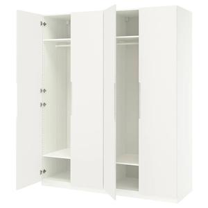 Гардероб PAX/TONSTAD IKEA, 200x60x236 см, цвет white/off-white