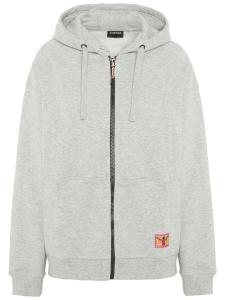 Толстовка с капюшоном на молнии CHIEMSEE  aus weichem French Terry, светло-серый