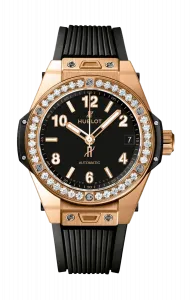 Часы Hublot One click king gold diamonds 39 мм