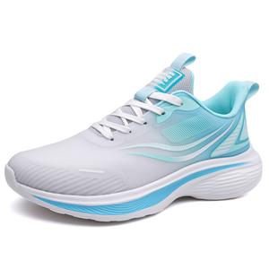 Кроссовки для бега для детей и подростков с амортизацией, износостойкими, дышащими и низким верхом. Cotton Gene, черный/синий