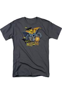 Футболка с коротким рукавом для взрослых Batman Bats Welcome Gildan, цвет charcoal