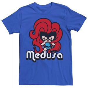 Мужская футболка Medusa Cute Kawaii с большими волосами и героиней Marvel