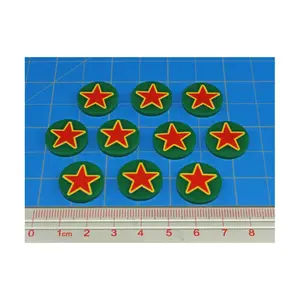 Печатные жетоны фракций времен Второй мировой войны премиум-класса — Красная Армия России, Token Sets - WWII Factions & Flags