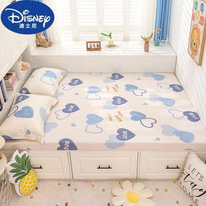 Disney Простыня на резинке 100х200 см для матраса 10-25 см, детская, хлопок, цвет Cream Heart - Blue