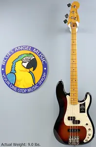 Бас-гитара Fender Player II Modified Precision, гриф из клена, расцветка 3-Color Sunburst