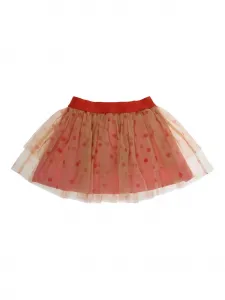 Юбка из тюля в горох Mini Rodini, розовый