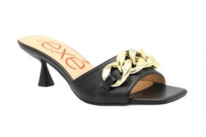 Женские мюли Hf5446 на каблуке черные Exe