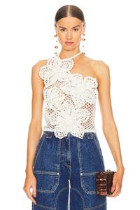 Топ крючком назанин Cult Gaia, белый