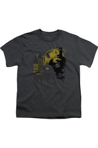 Футболка с коротким рукавом для детей Batman The Dark City Gildan, Charcoal