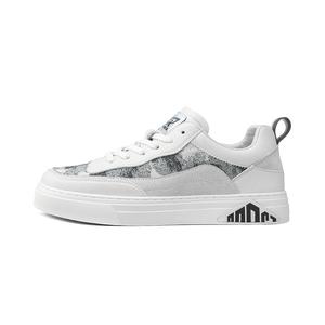 KYMOOU Скользоустойчивые амортизирующие легкие лоу-топы для скейтбординга мужские бело-серые, цвет White Gray