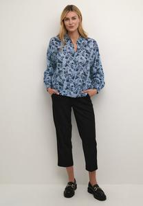 Блузка на пуговицах Sus Kaffe, блеклый синий цветок