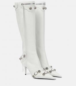 Сапоги Cagole из кожи Balenciaga, белый