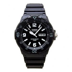 Часы CASIO Sports Waterproof Shockproof Mens Black Analog, черный
