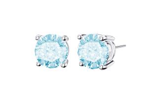 Серьги-гвоздики из стерлингового серебра 925 пробы цвета D, минималистичный стиль, унисекс, серебро RAWNESS, синий