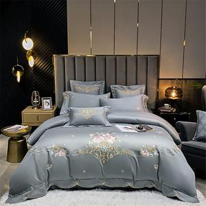 SkiPdr Комплект постельного белья хлопковый свадебный цветочный однотонный