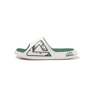 Тайцзи 2.0 Мужские противоскользящие антибактериальные износостойкие шлепанцы Canvas Белый/Темно-зеленый PEAK