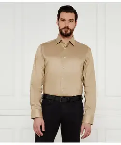 Рубашка h-joe-kent-c3-214 Regular fit Boss, бежевый