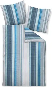 Комплект постельного белья Janine Design Mako-Soft Seersucker 20152 TANGO Цвет: бирюзовый Размер: 155x220+80x80 Original Janine