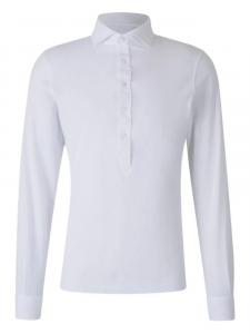 Рубашка поло с длинными рукавами Gran Sasso, белый
