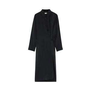 Топ Lemaire Straight Collar Twisted Dress, Black