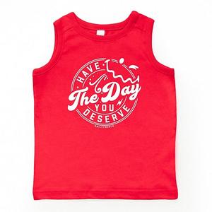 Футболка-майка Smileyworld Have the day you deserve The Juniper Shop, Red