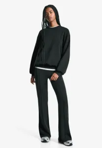 Расклешенные спортивные штаны Bershka, Black