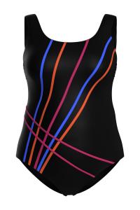 Купальник-футболка Ulla Popken, черный