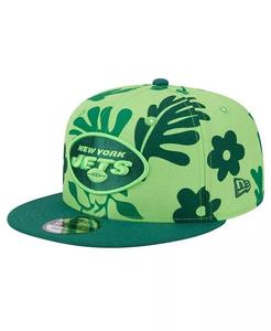 Мужская светло-зеленая кепка New York Jets Leafy 9FIFTY Snapback New Era, зеленый