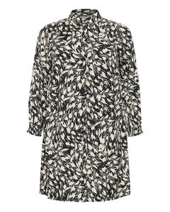 Платье-рубашка KAFFE CURVE Jamia, черный