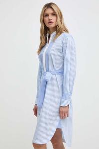 Хлопковое платье Boss, синий