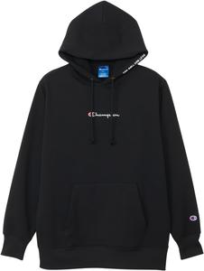 Мужская толстовка Champion C3-CB112 с капюшоном, длинным рукавом, флисовой подкладкой, быстросохнущая, эластичная, с вышитым логотипом, черный