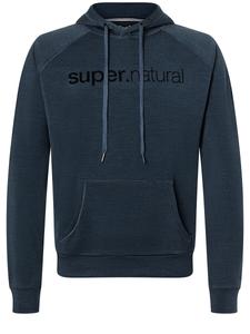 Рубашка super.natural Merino Hoodie, синий