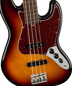 Басс гитара Fender American Professional II Jazz Bass Fretless, Rosewood Fingerboard, 3-Color Sunburst w/ Case